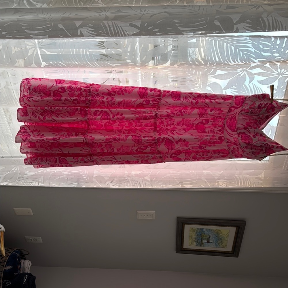 Floral Pink Sleeveless Dress